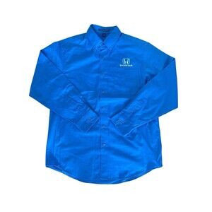 Honda Dealer Service Advisor Long Sleeve Button Down Employee Medium Shirt NWOT